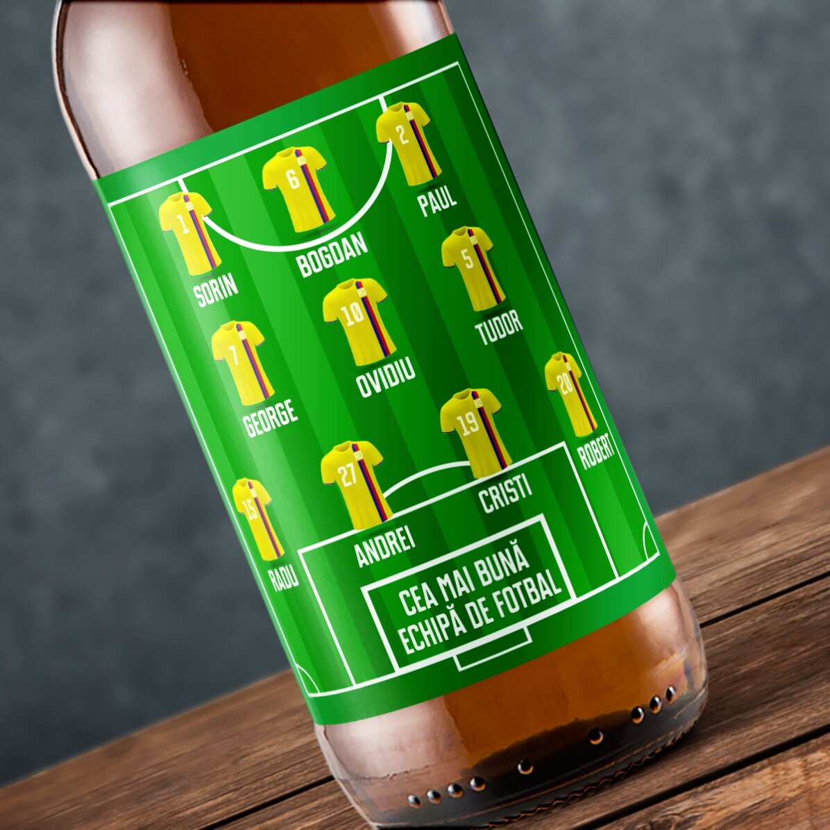 Birra personalizzata con scritta - Squadra di calcio