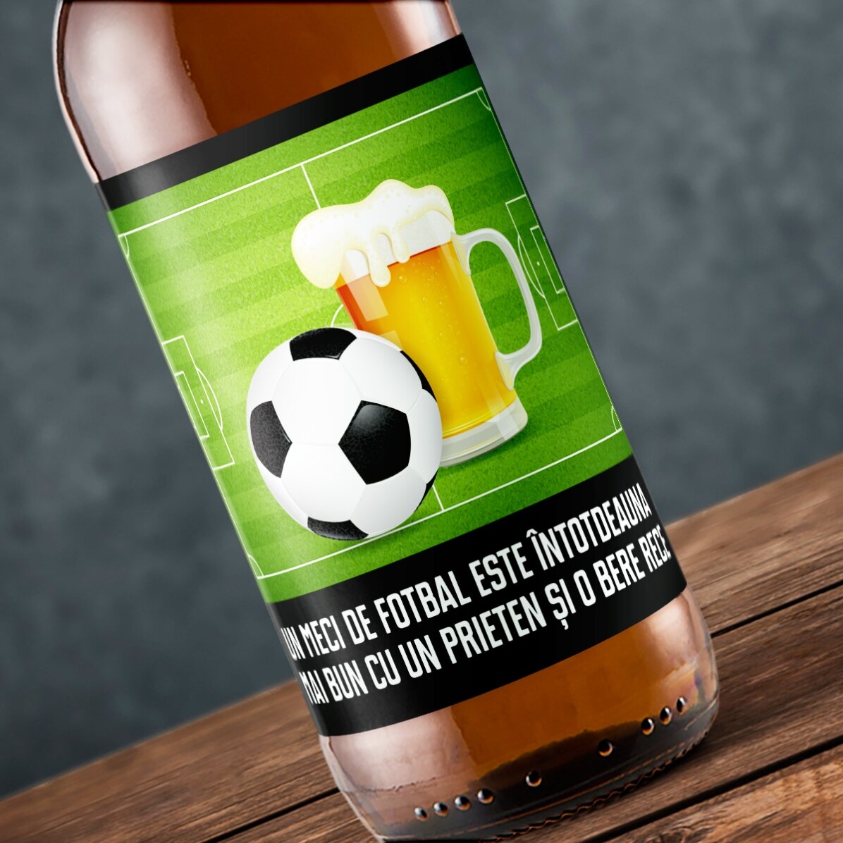 Birra personalizzata con scritta - Calcio