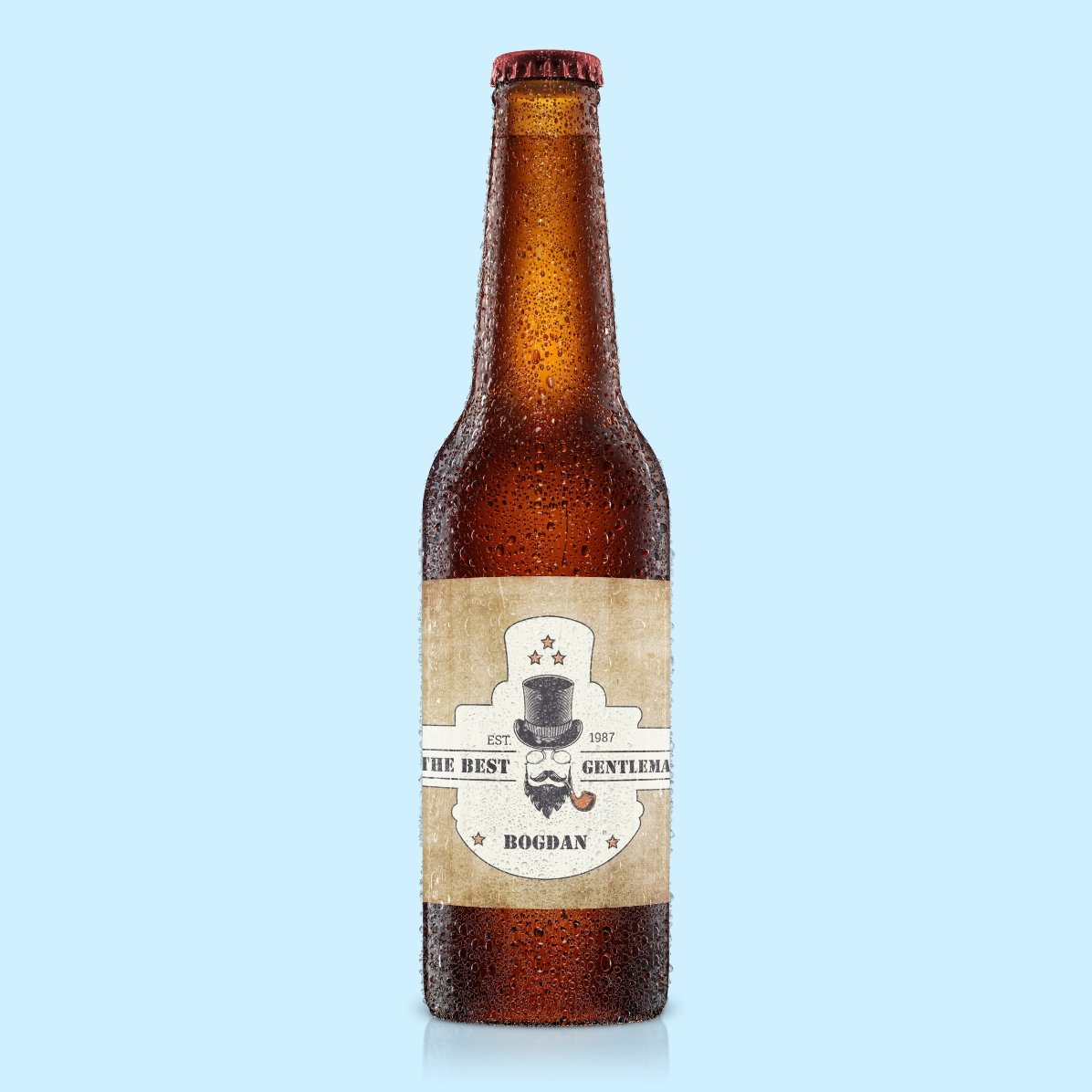 Birra personalizzata con scritta - Gentleman