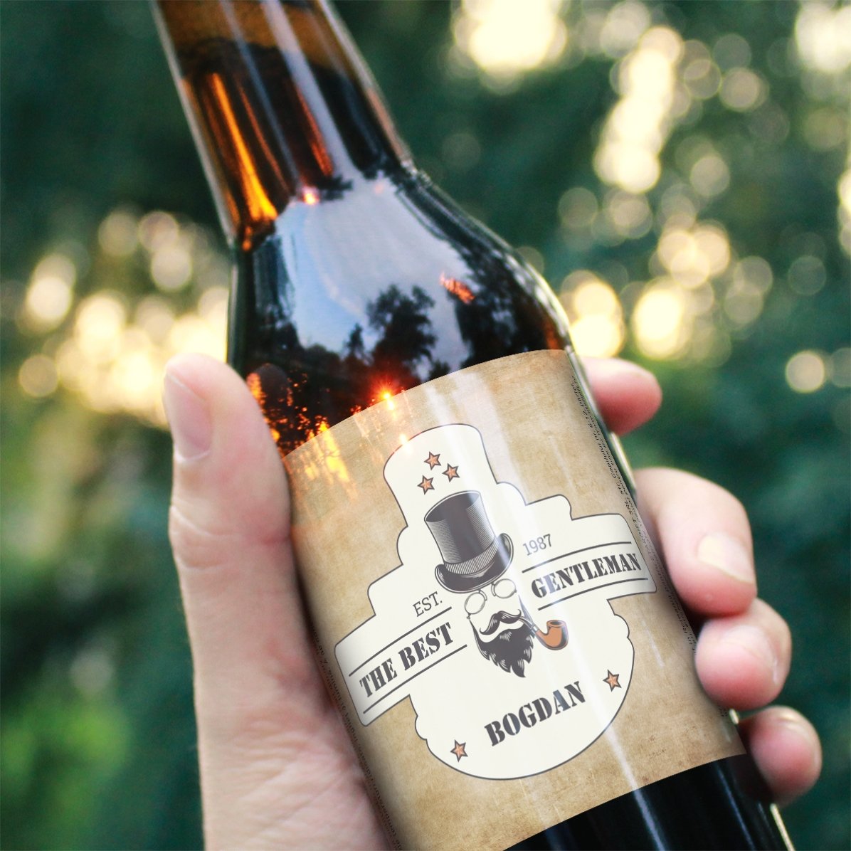 Birra personalizzata con scritta - Gentleman