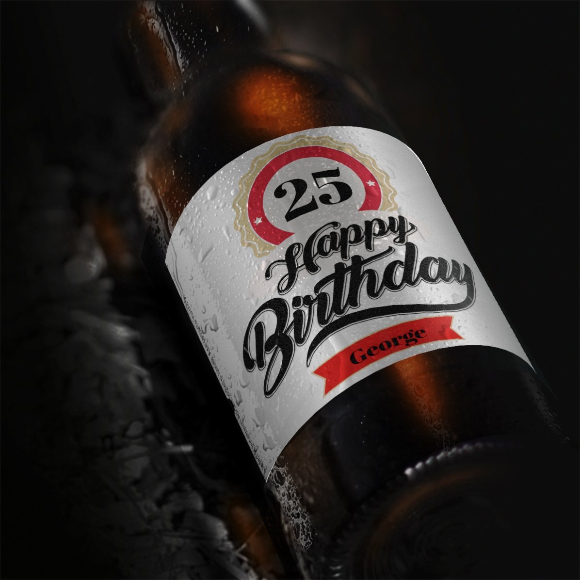 Birra personalizzata con la scritta: “Buon compleanno!”