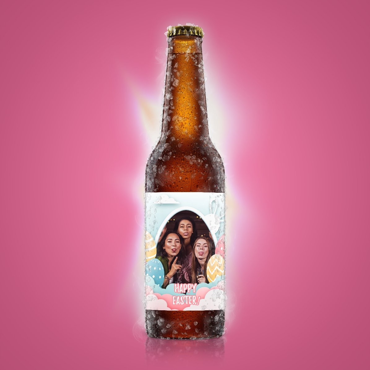 Birra personalizzata con foto - Buona Pasqua!