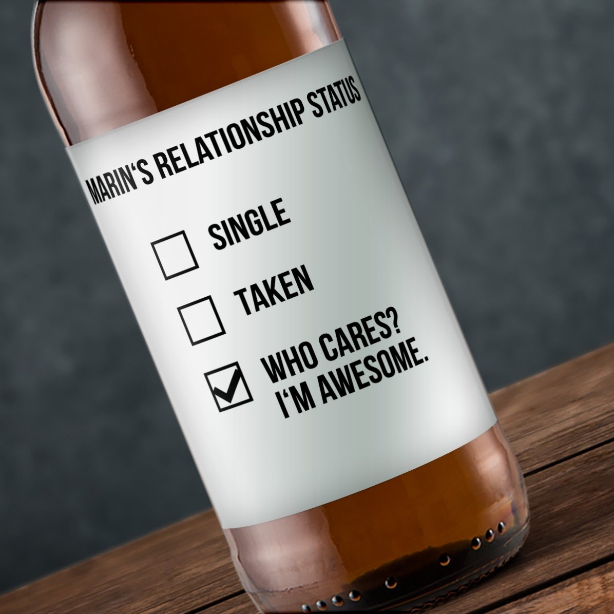 Birra personalizzata con scritta - I