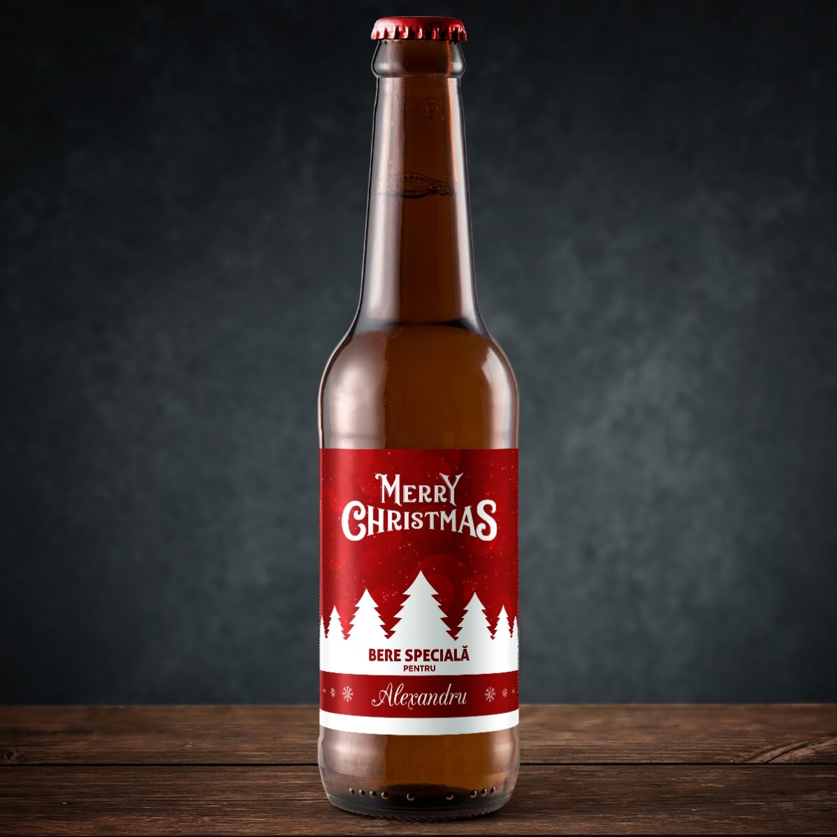Birra personalizzata con scritta - Merry Christmas