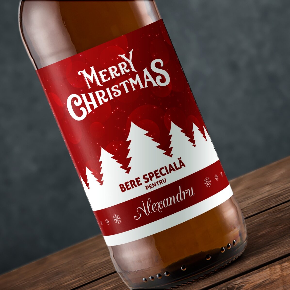 Birra personalizzata con scritta - Merry Christmas