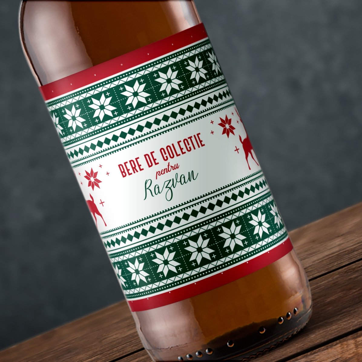 Birra personalizzata con scritta - Modello Reni