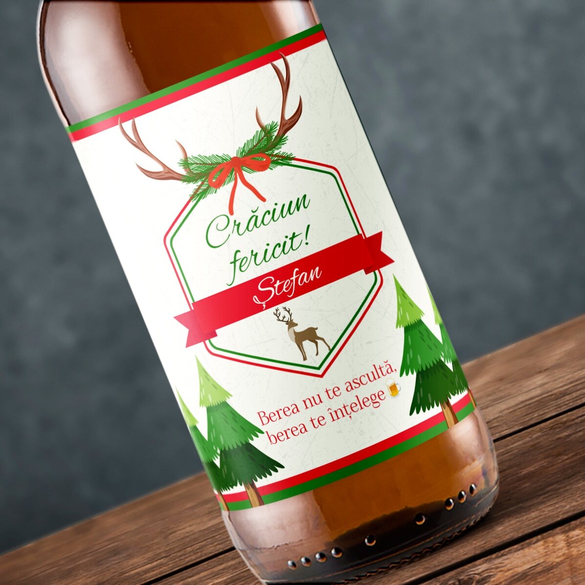 Personalised beer with retro text - Beer understands you