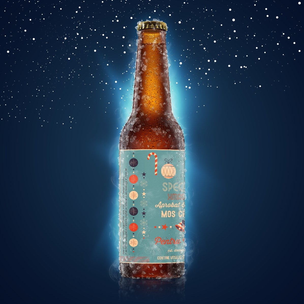 Birra personalizzata con scritta - Approvata da Babbo Natale