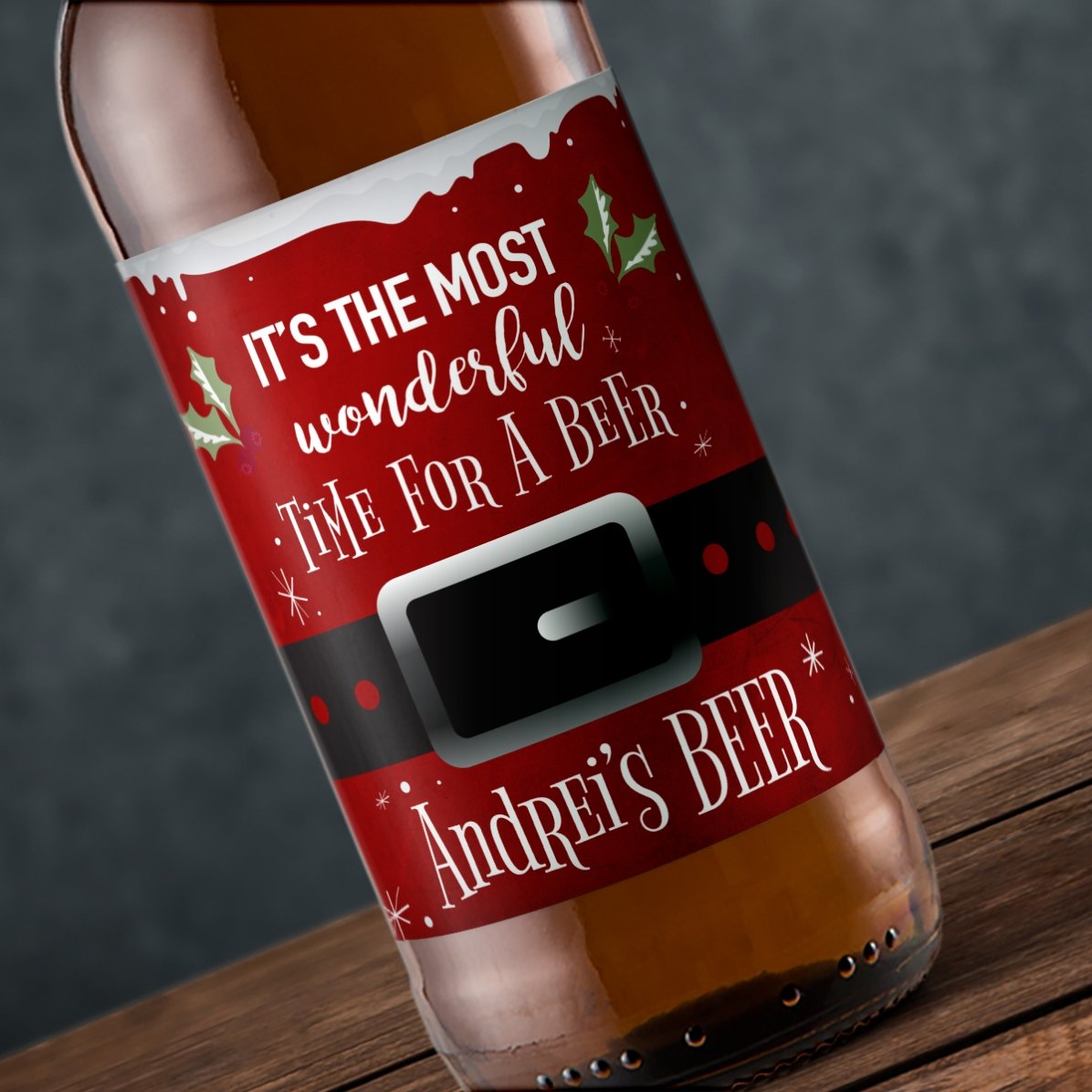 Birra personalizzata con scritta - Il momento più bello per bere una birra!