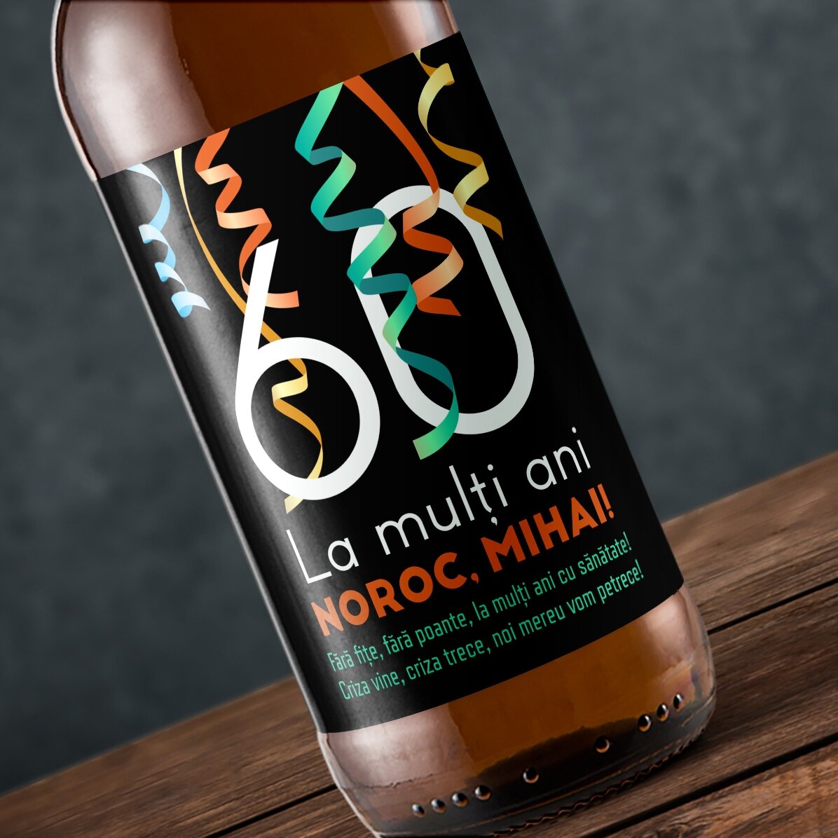 Personalised beer with text - Cheers