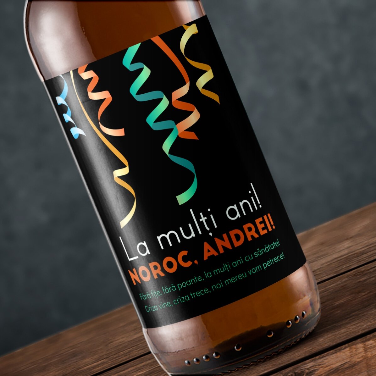 Personalised beer with text - Cheers