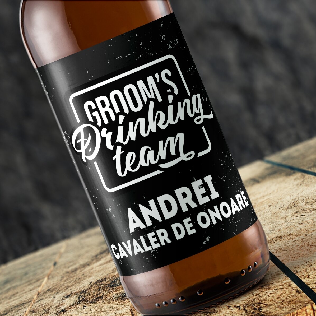 Birra personalizzata con scritta per l
