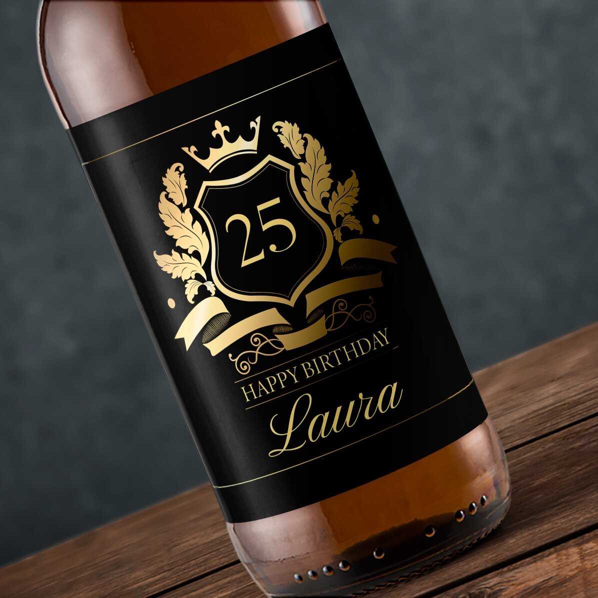 Birra personalizzata con scritta - Royalty