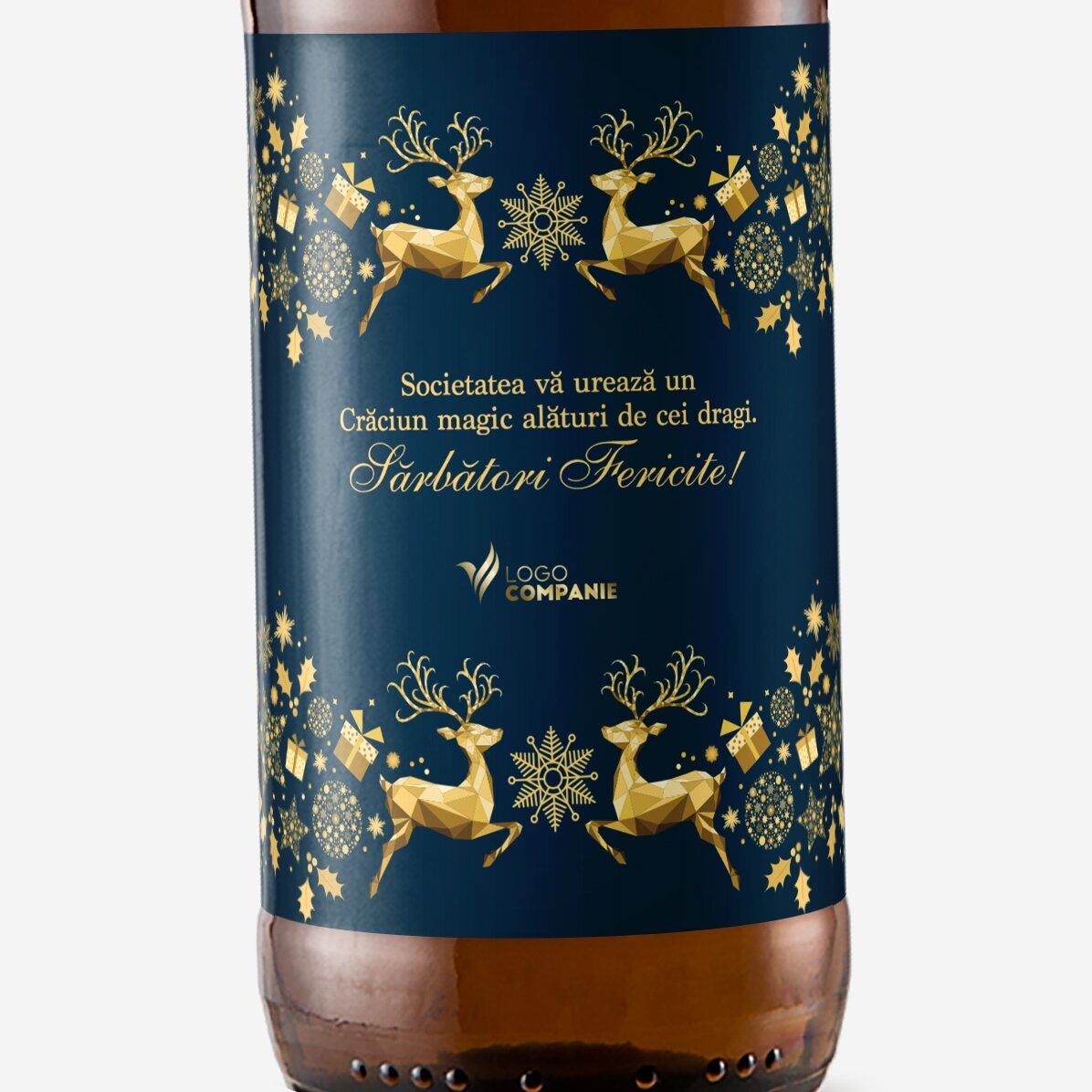 Personalised beer with text and logo - Christmas story