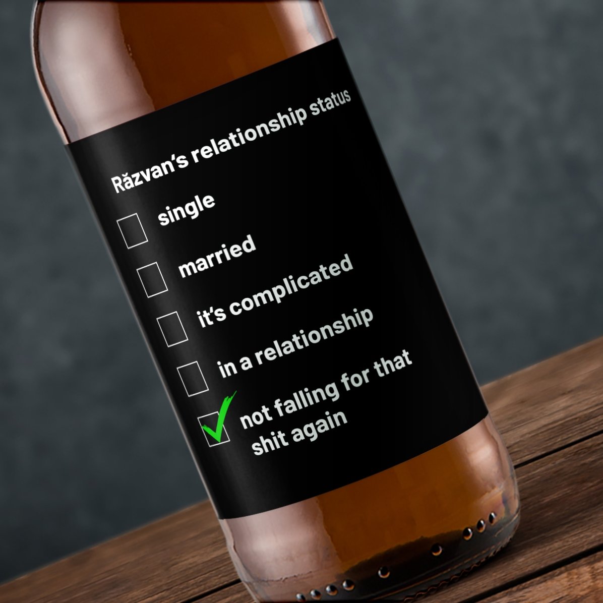 Birra personalizzata con scritta - Singola