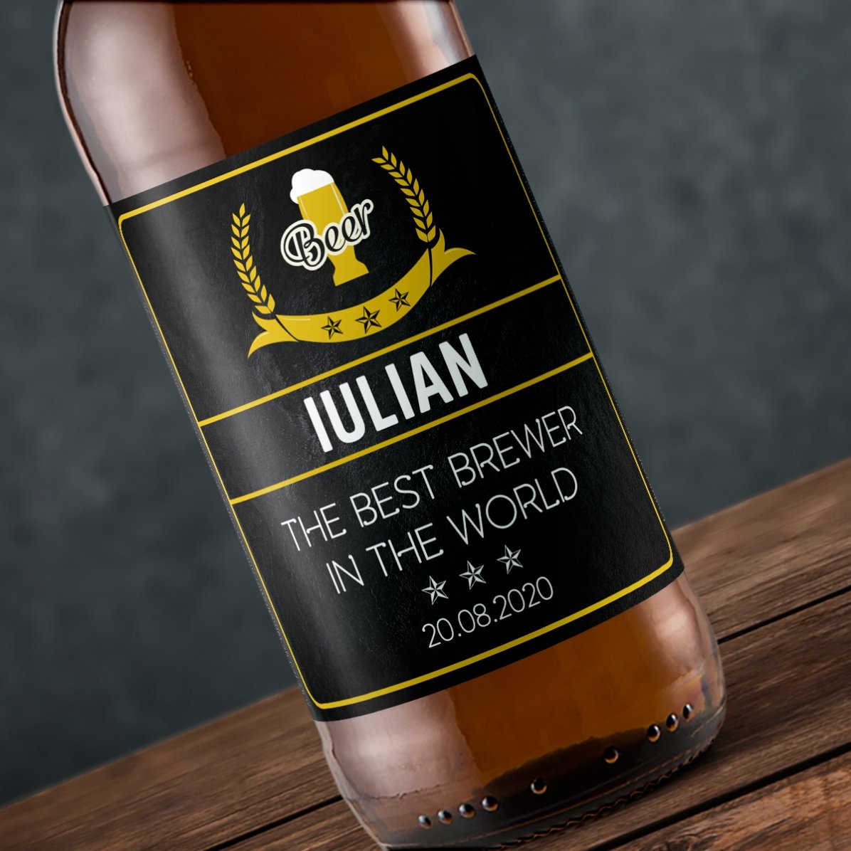 Birra personalizzata con scritta - The best brewer