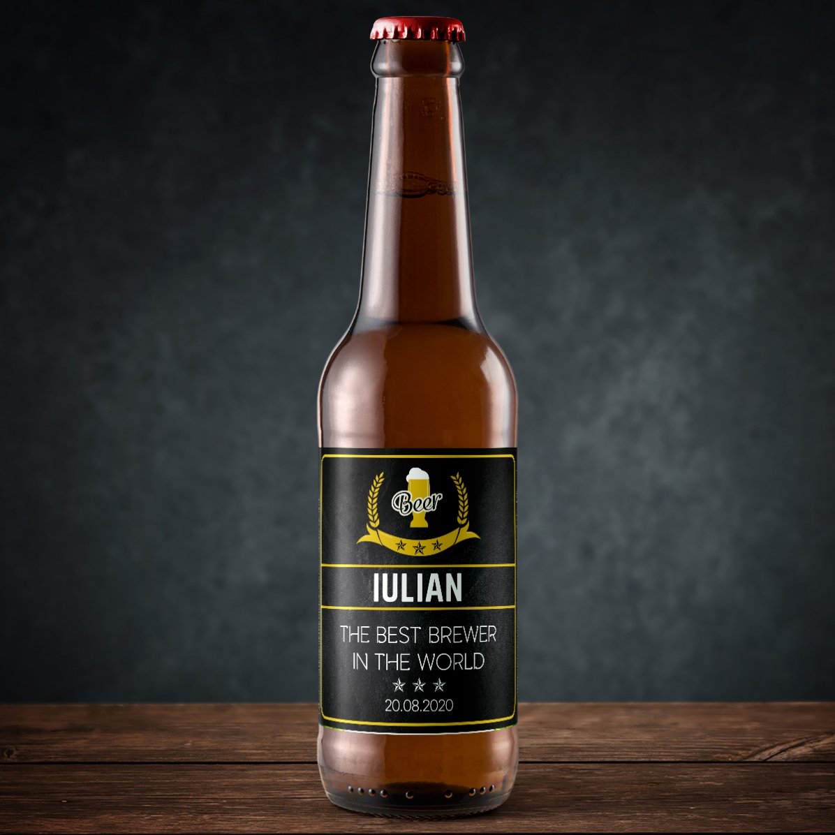 Birra personalizzata con scritta - The best brewer