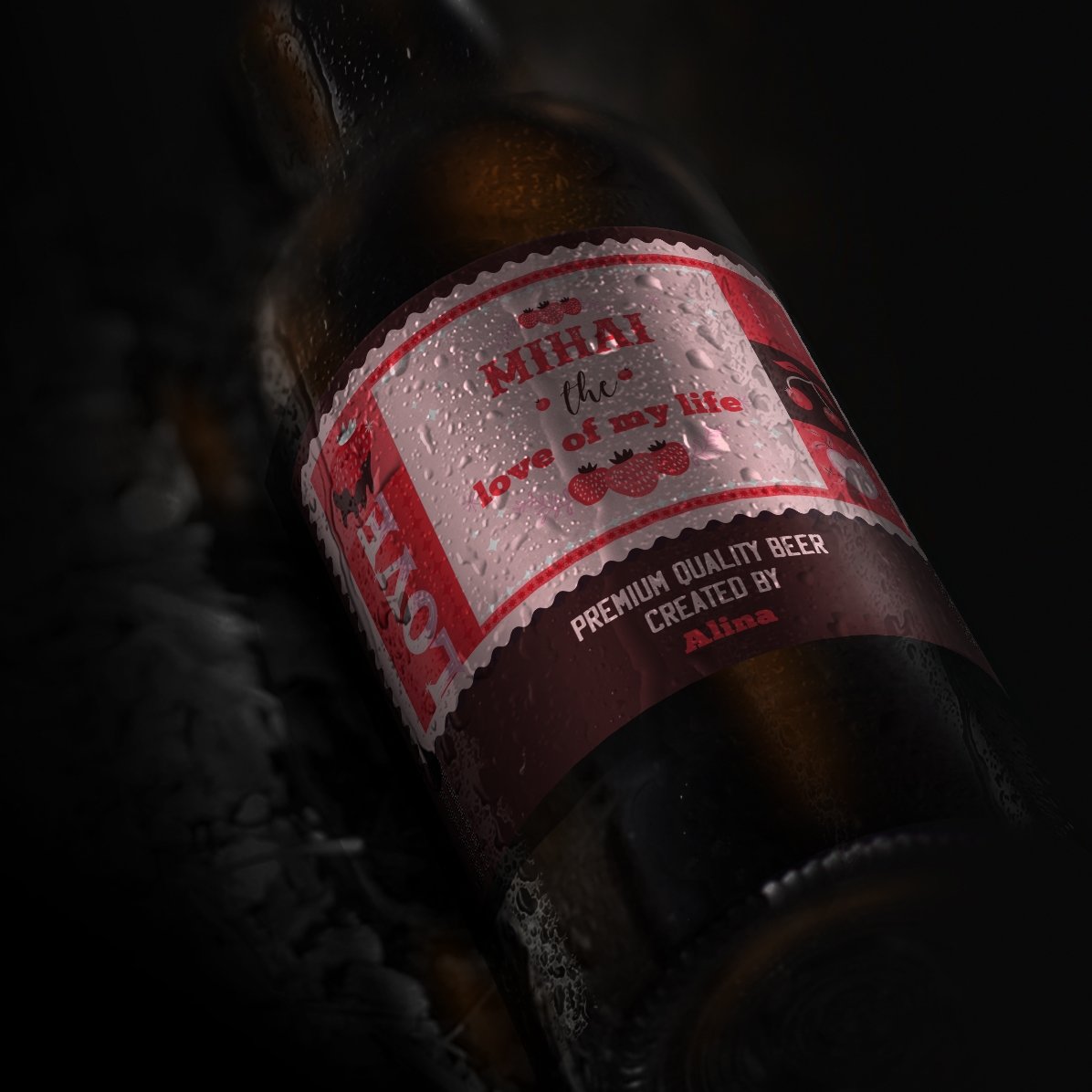 Birra personalizzata con scritta - San Valentino
