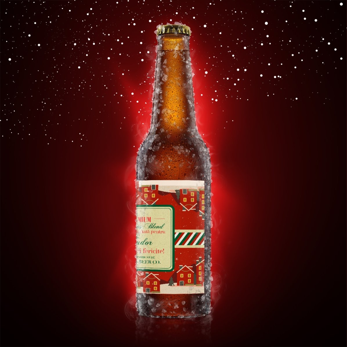 Birra personalizzata con scritta - Vintage Christmas Blend