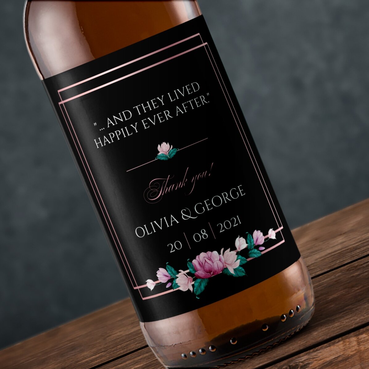Birra personalizzata con scritta - Matrimonio