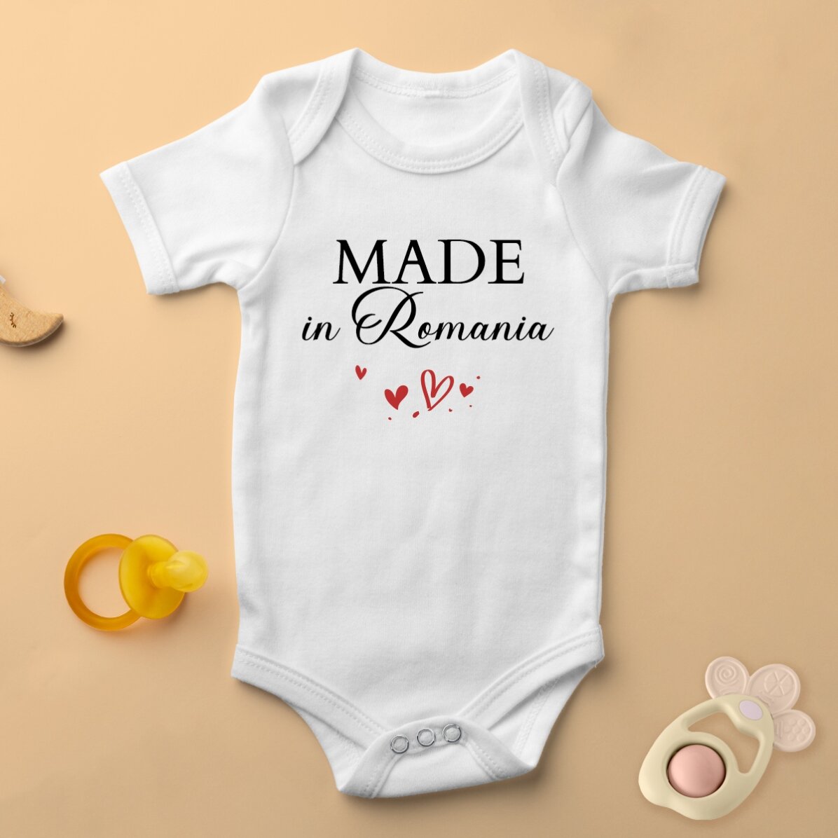 Body per bambini personalizzato con messaggio - Realizzato con amore