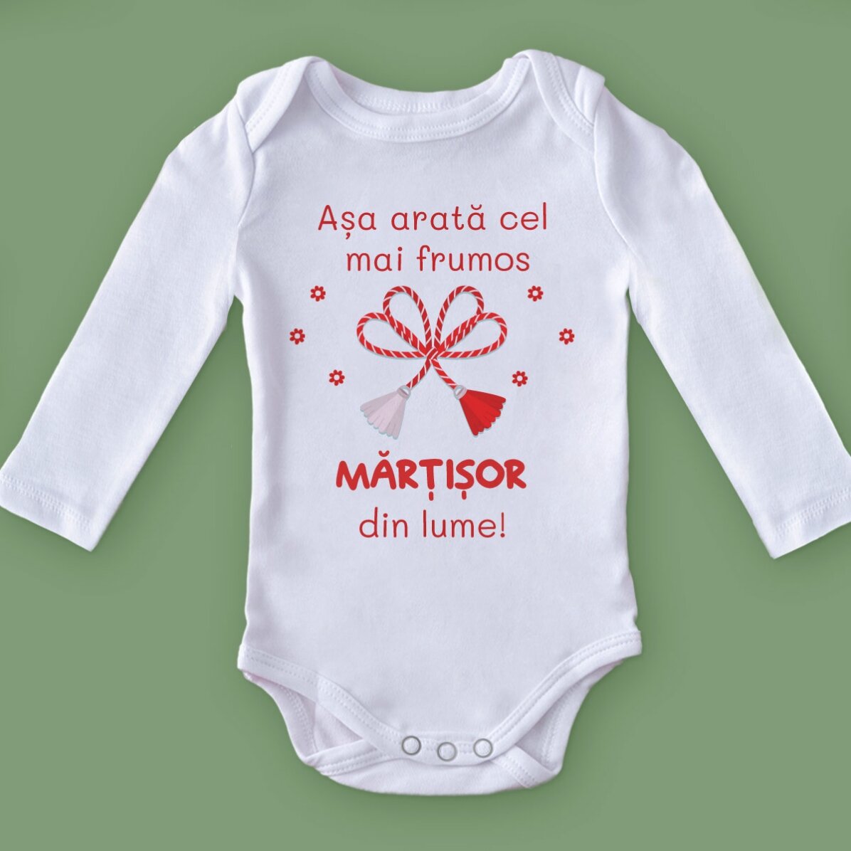 Body per bambini personalizzato con un messaggio