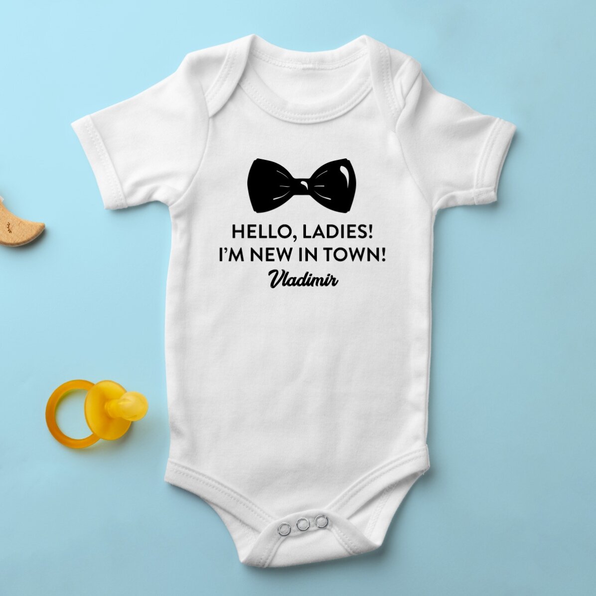 Body per bambini personalizzato con messaggio - Papion