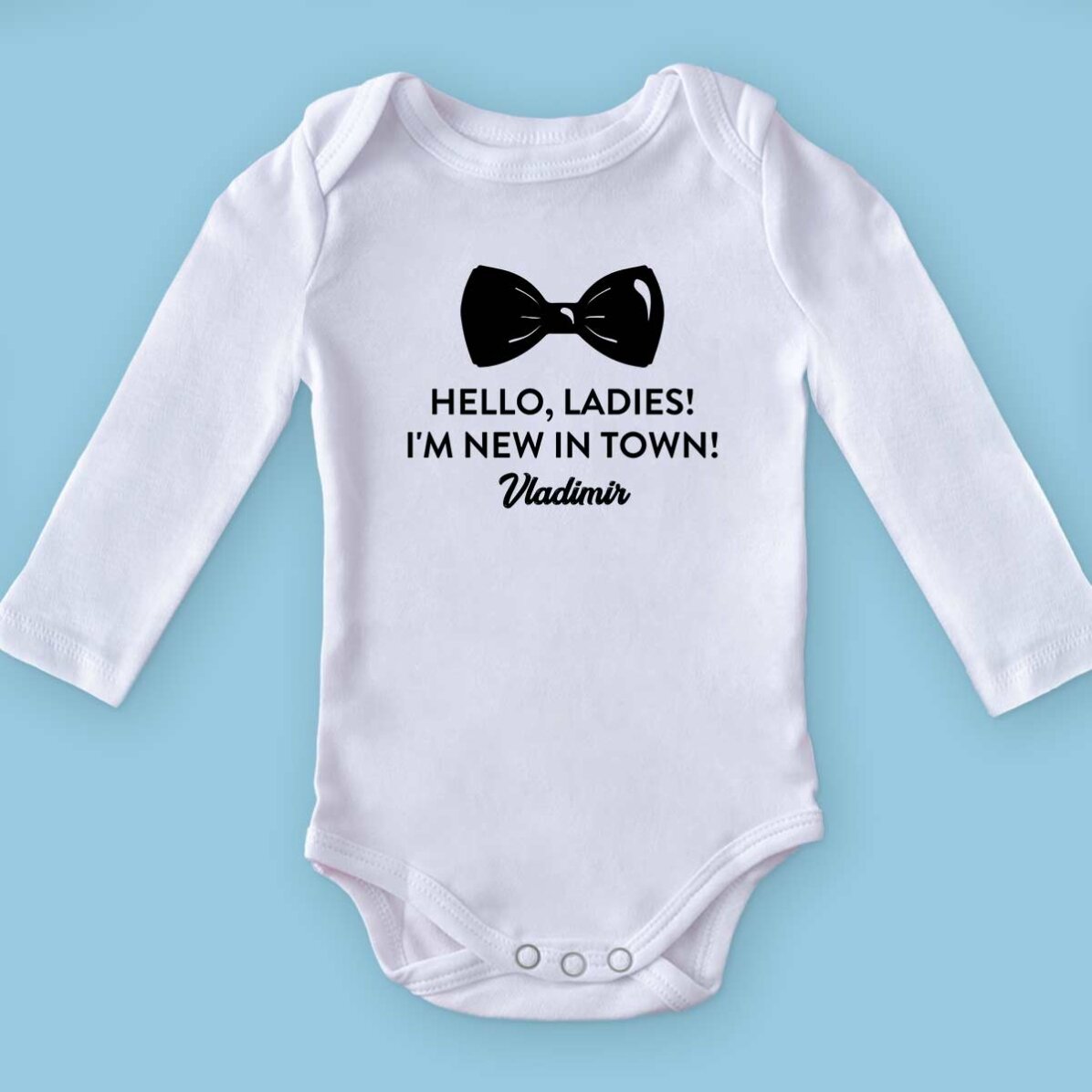 Body per bambini personalizzato con messaggio - Papion