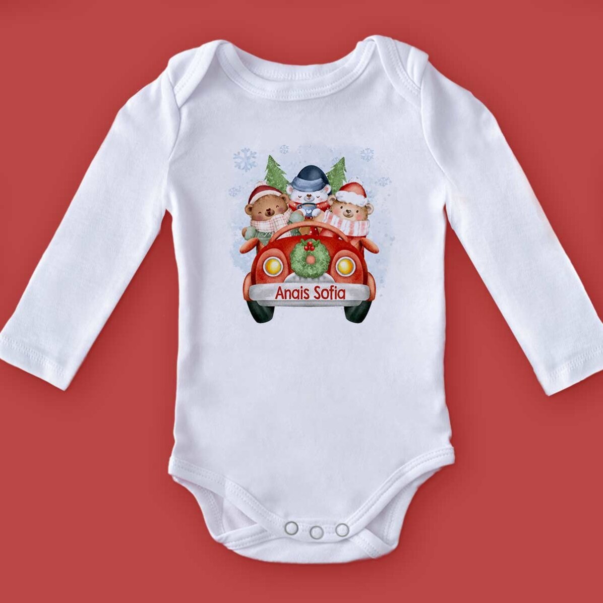 Body per bambini personalizzato con scritta - Natale
