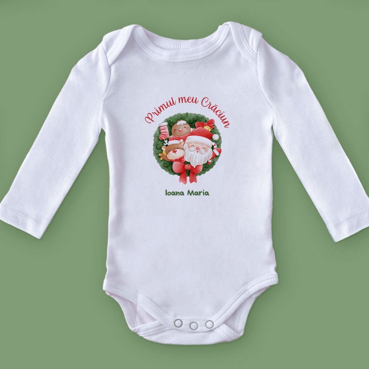 Body per bambini personalizzato con scritta - Il mio primo Natale