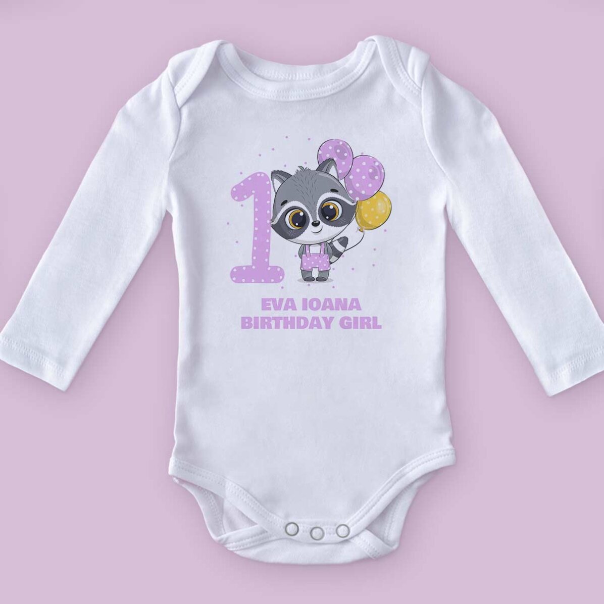 Body per bambini personalizzato con età e nome - Compleanno