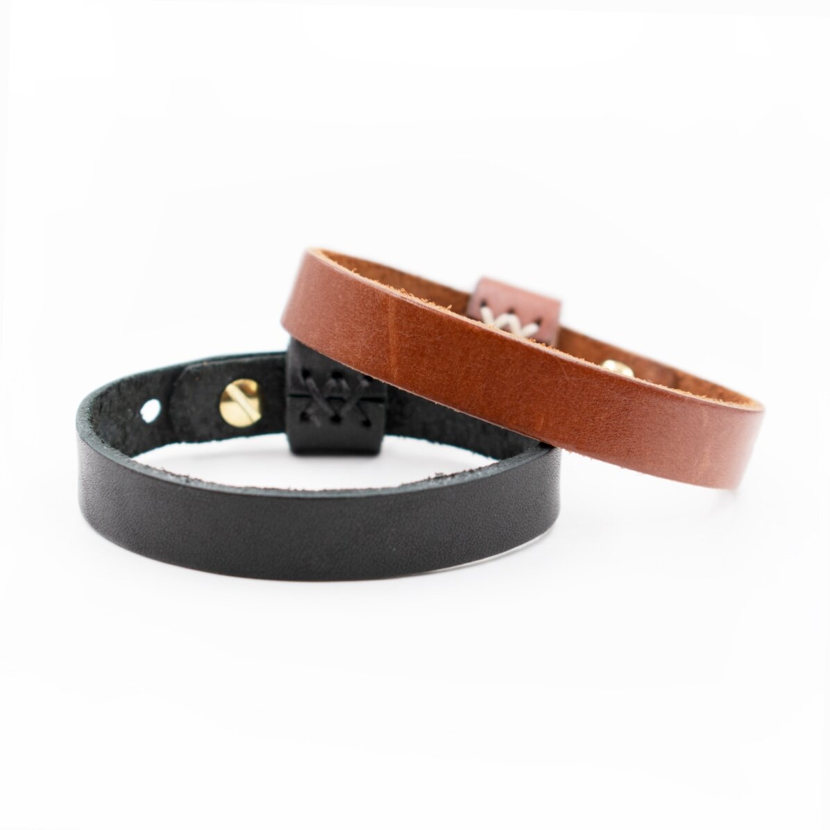 Personalised leather bracelet with initials and Cancer zodiac sign