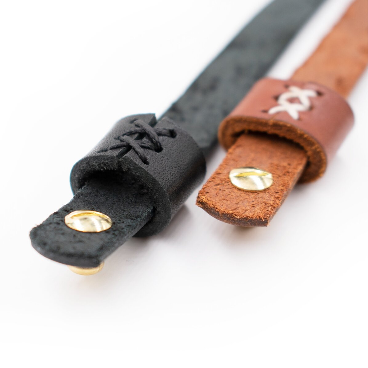 Personalised leather bracelet with initials and Cancer zodiac sign