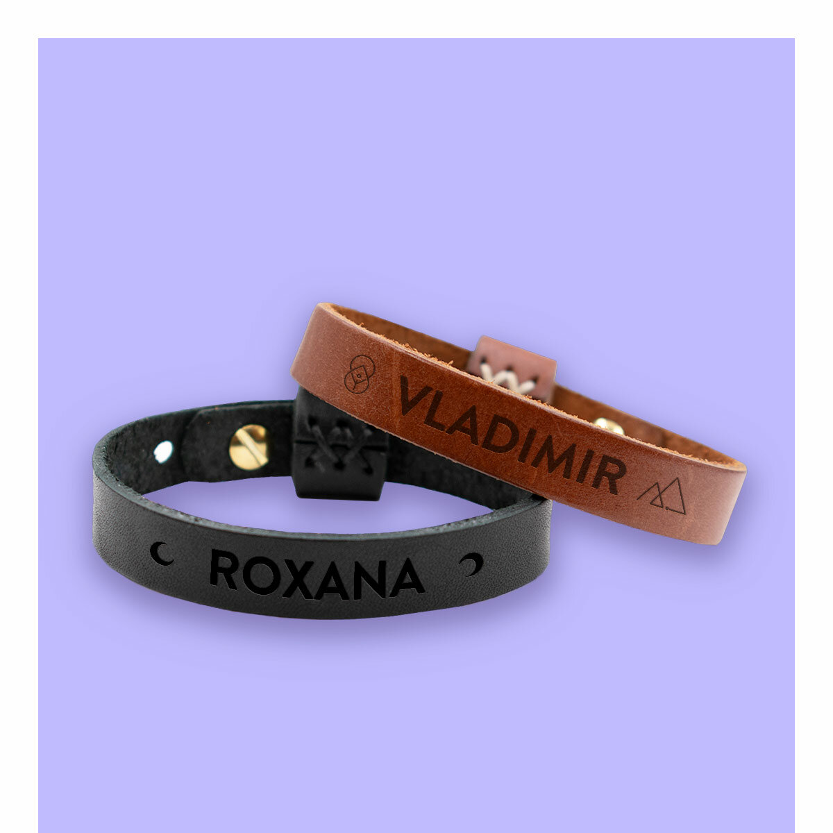 Braccialetti in pelle personalizzati