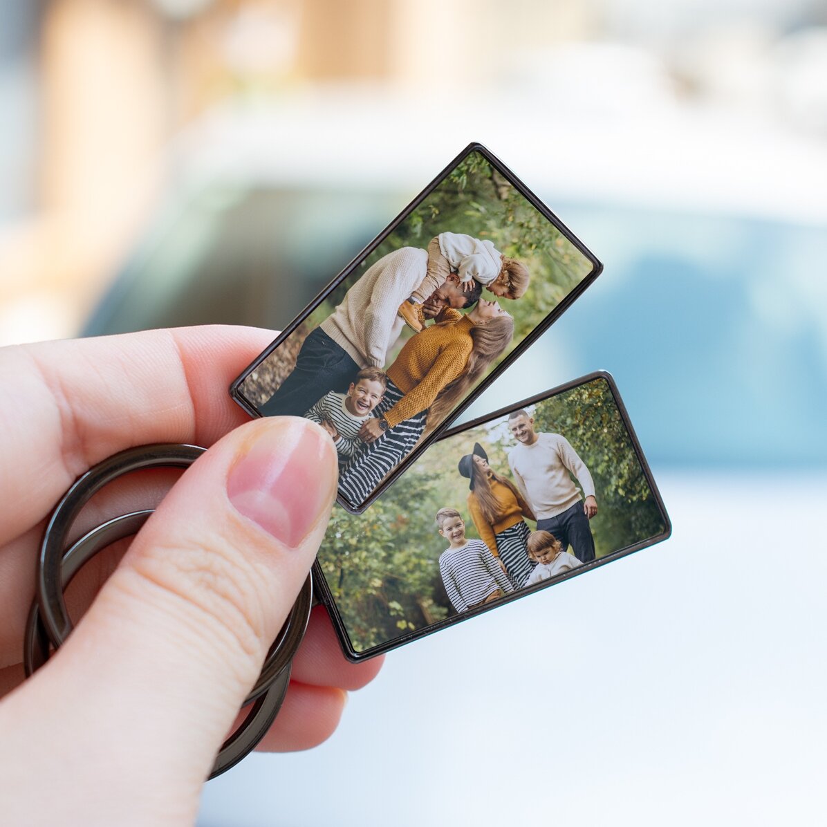 Portachiavi personalizzato con 2 foto