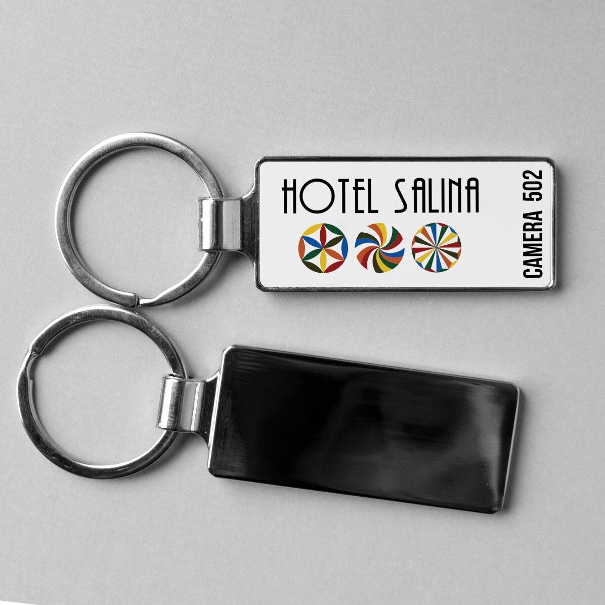 Portachiavi personalizzato con logo e testo
