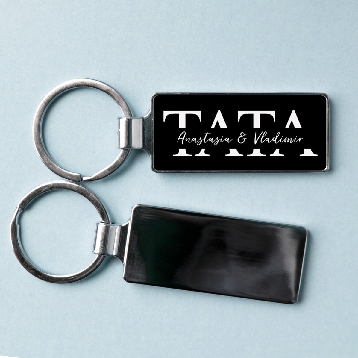 Portachiavi personalizzato con un messaggio per papà