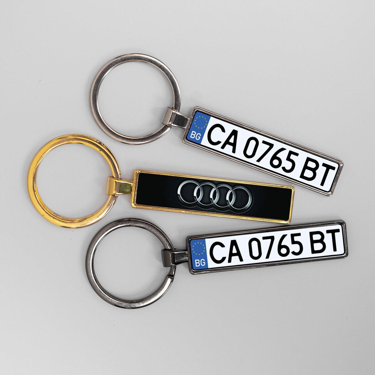 Portachiavi personalizzato con numero di targa bulgaro