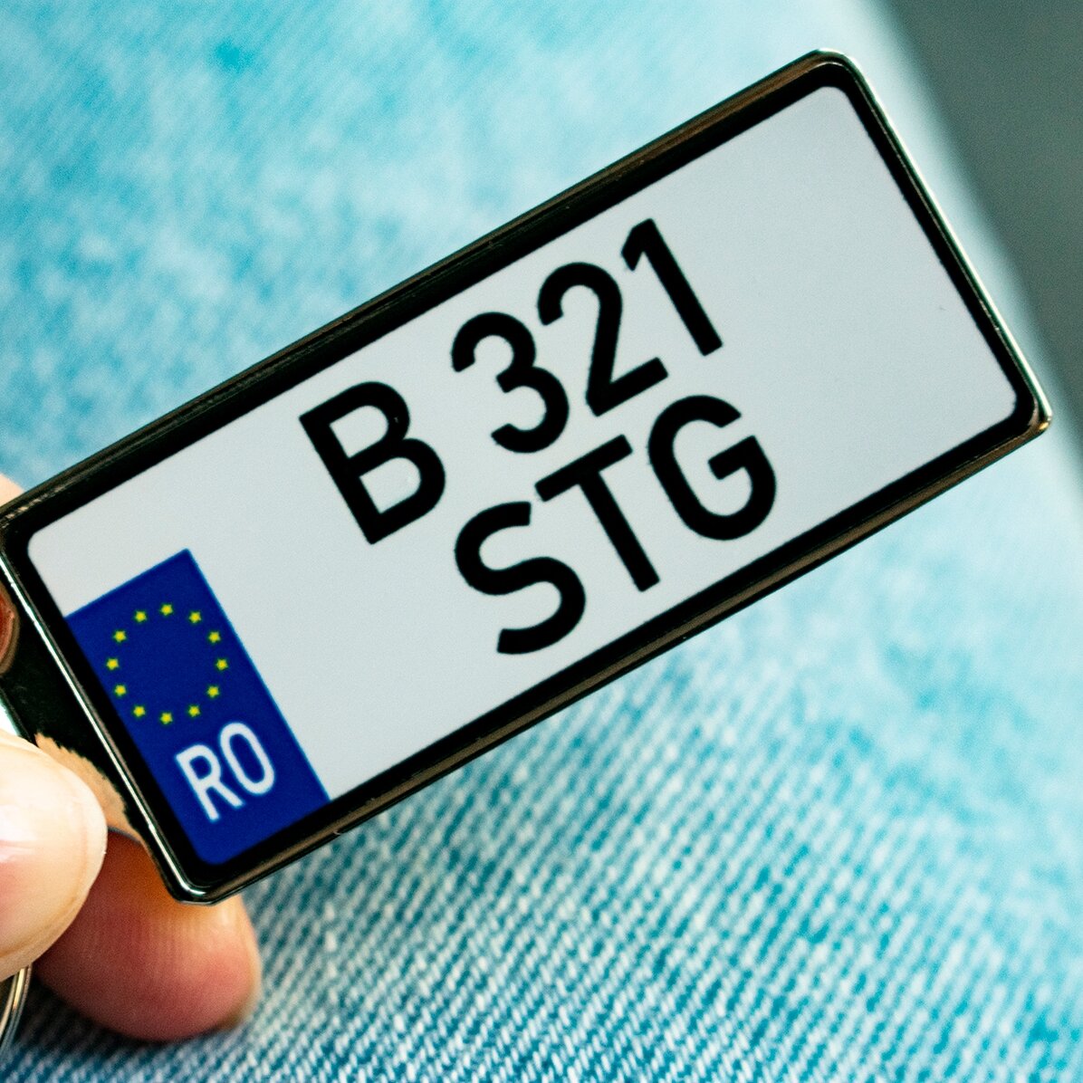 Portachiavi personalizzato con numero di targa