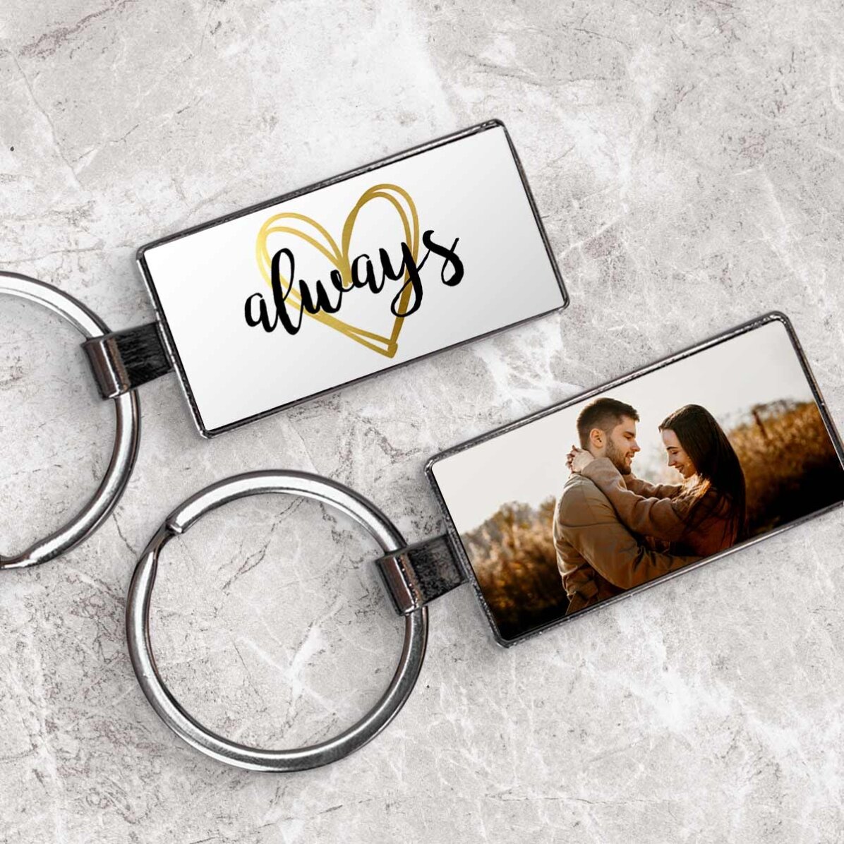 Portachiavi personalizzato con una foto - Always