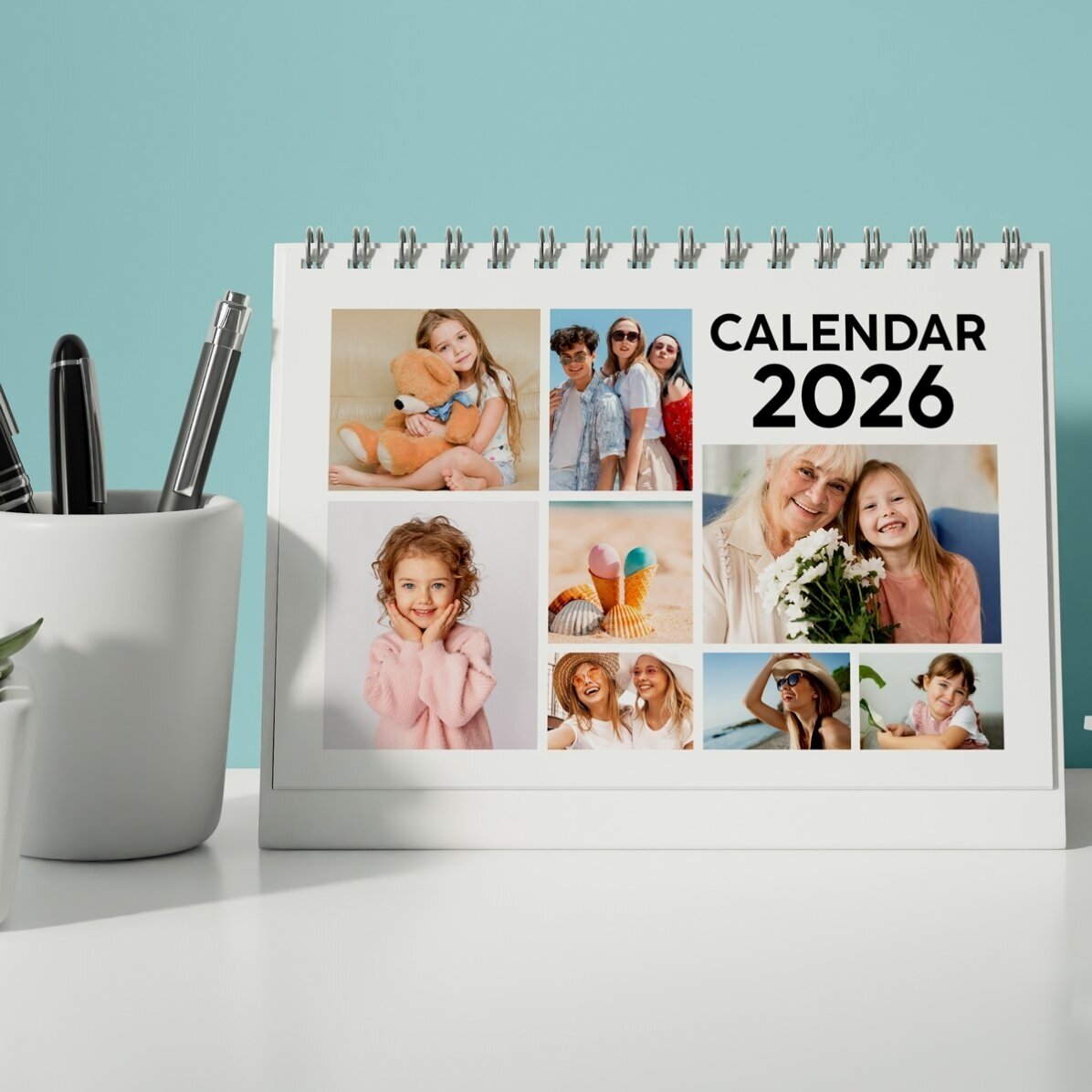 Calendario da scrivania personalizzato con foto