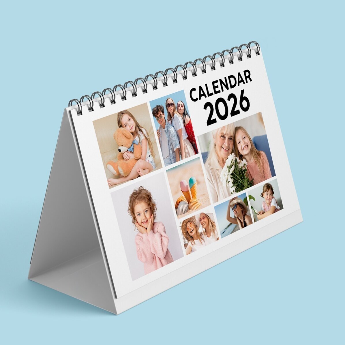 Calendario da scrivania personalizzato con foto