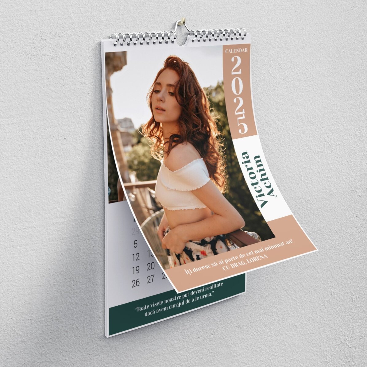 Calendario personalizzato con foto e messaggi - Giorni speciali