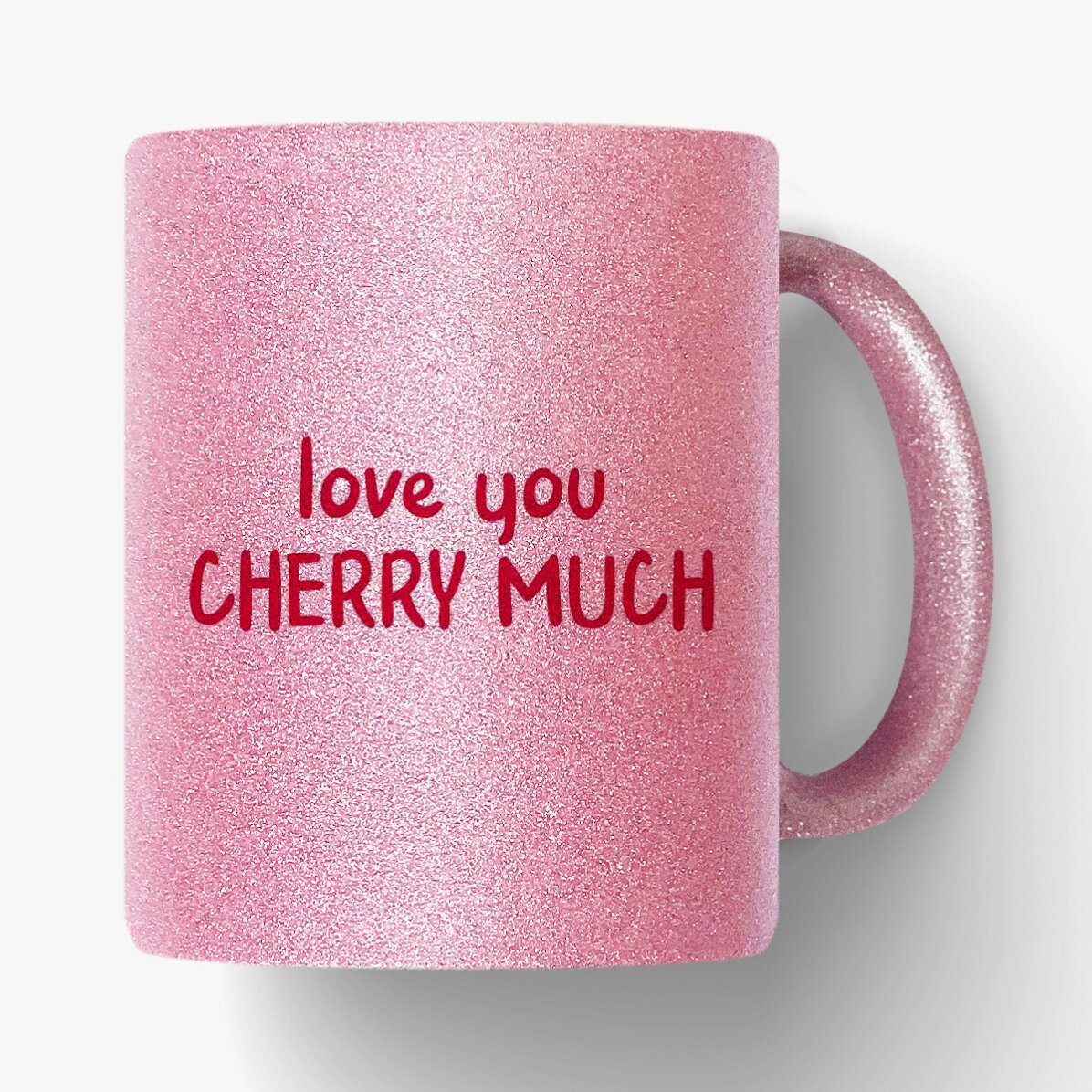 Tazza con glitter personalizzata con scritta - Cherry