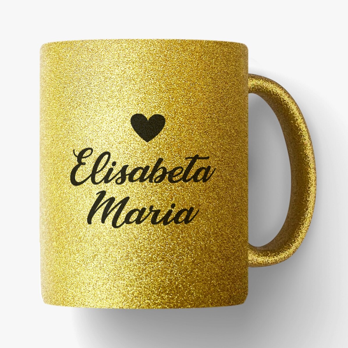 Tazza con glitter personalizzata con scritta - Princess