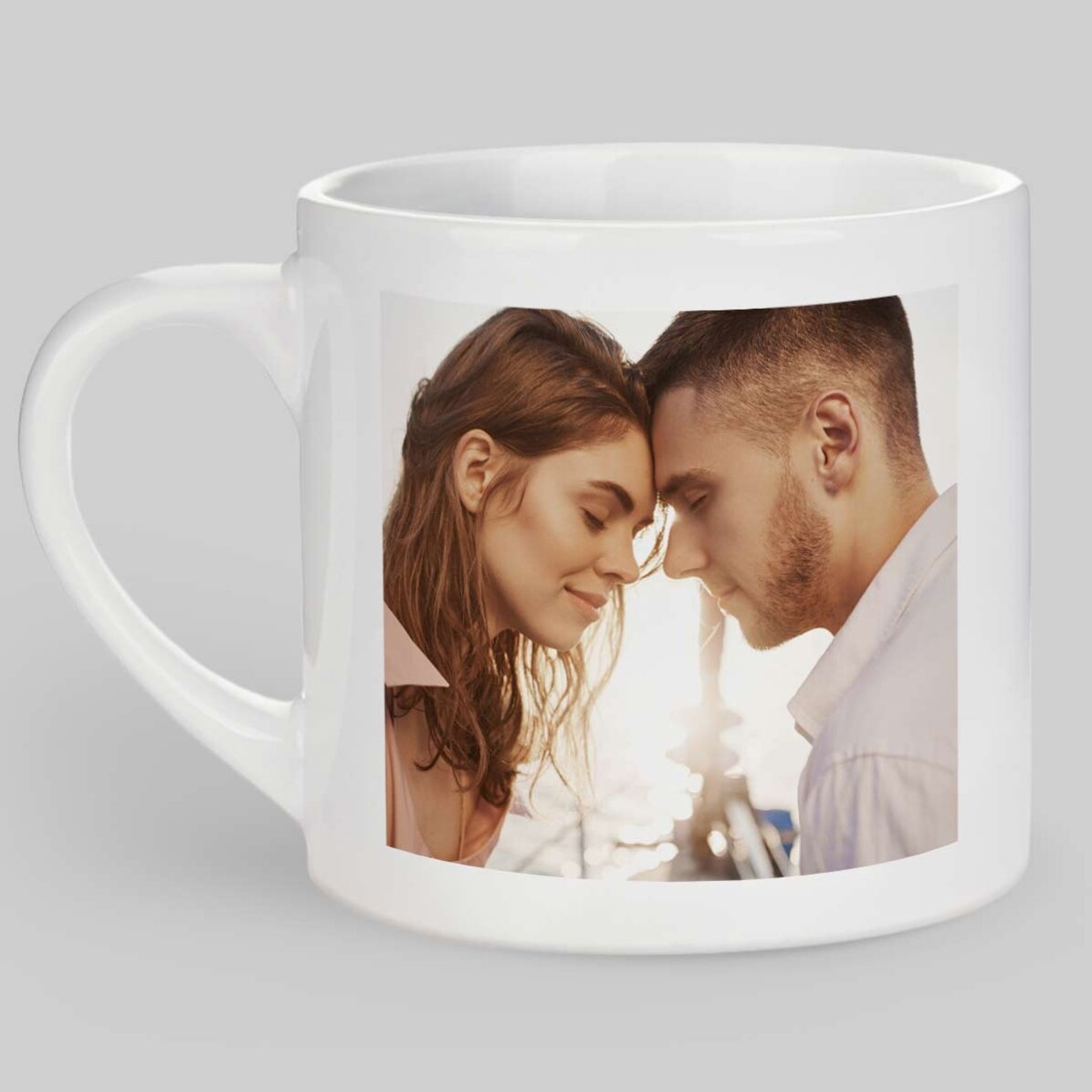 Tazza da espresso personalizzata con 2 foto