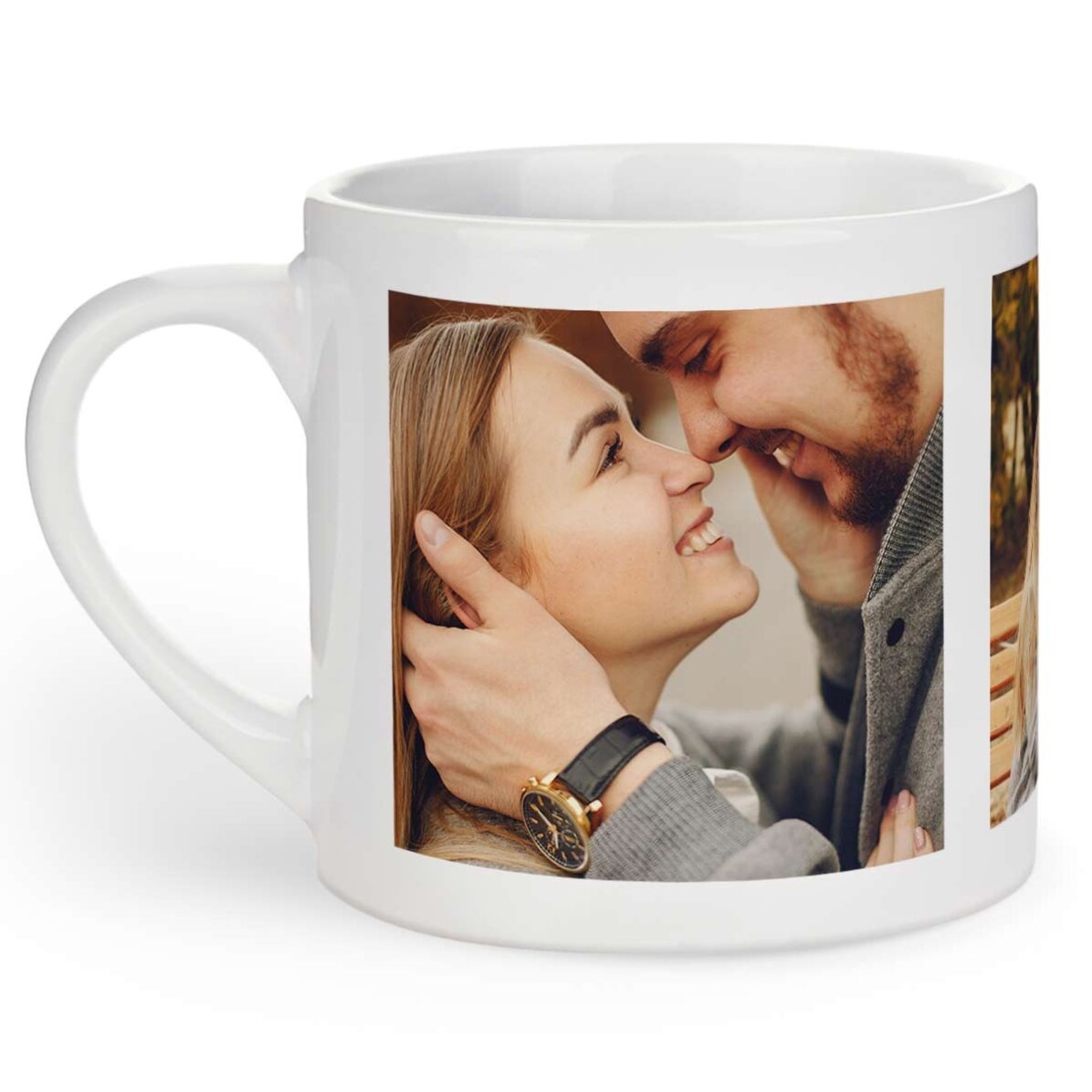 Tazza da espresso personalizzata con 3 foto