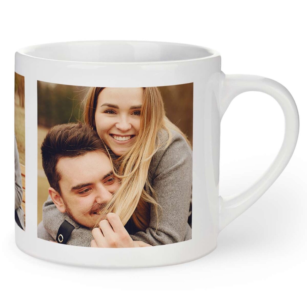 Tazza da espresso personalizzata con 3 foto