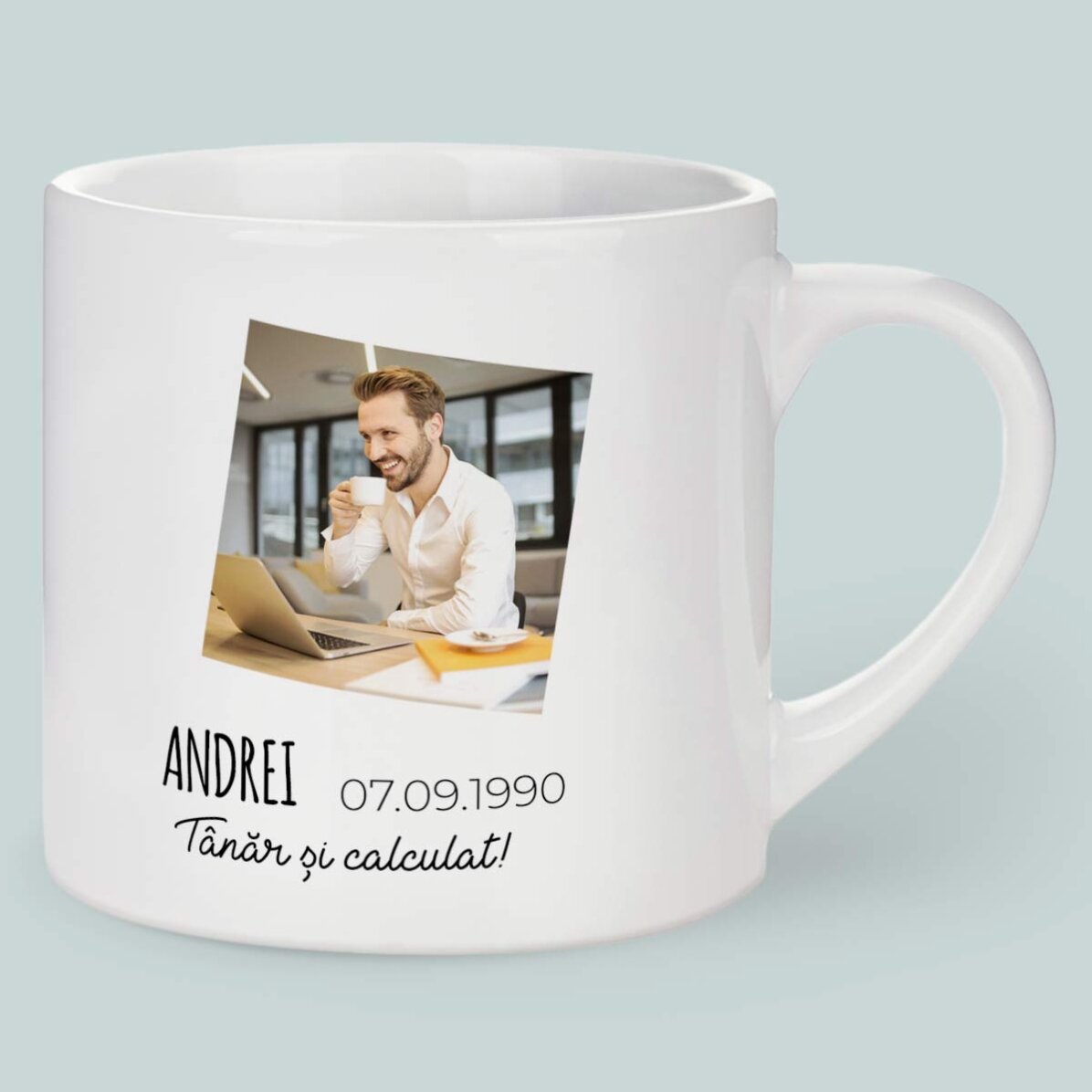 Tazza da caffè personalizzata con foto e testo - Segno zodiacale della Vergine