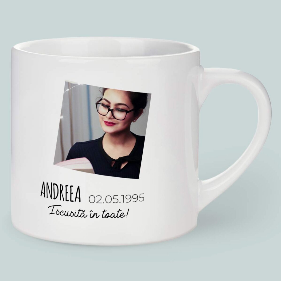 Tazza da caffè personalizzata con foto e testo - Segno zodiacale del Toro